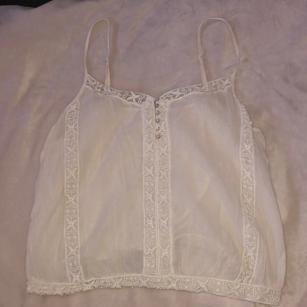 American Eagle Cream Tank Top